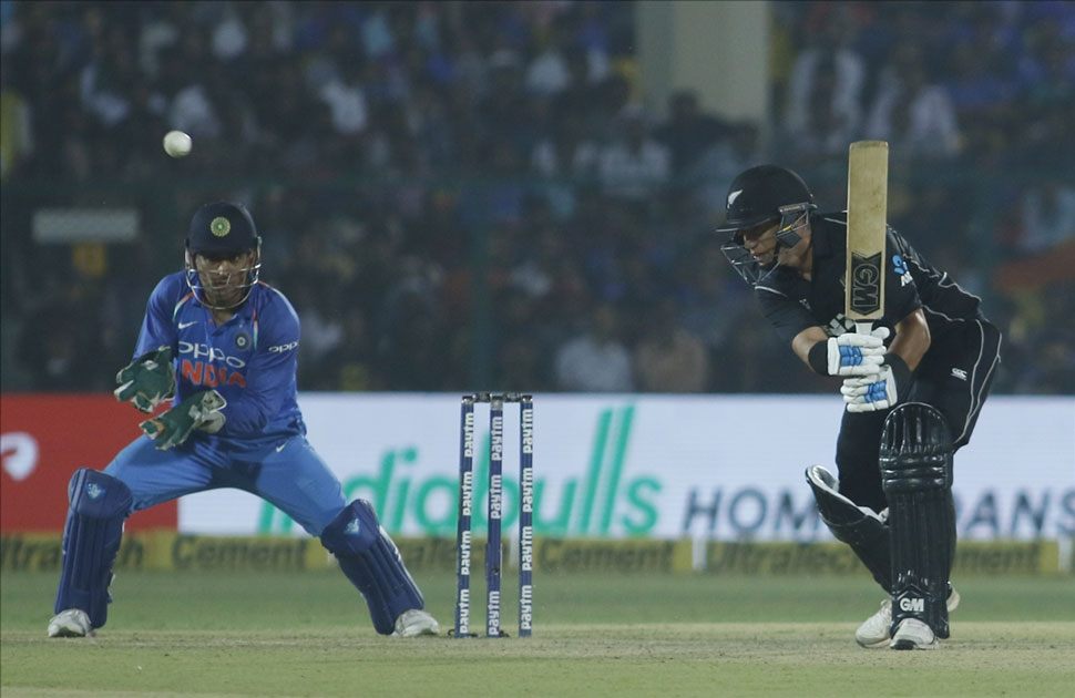 Ross Taylor of New Zealand in action during the third ODI match between India and New Zealand at Green Park Stadium in Kanpur. Ross Taylor of New Zealand in action during the third ODI match between India and New Zealand at Green Park Stadium in Kanpur.