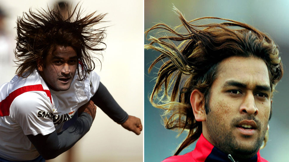 MS Dhoni long hairs MS Dhoni long hairs