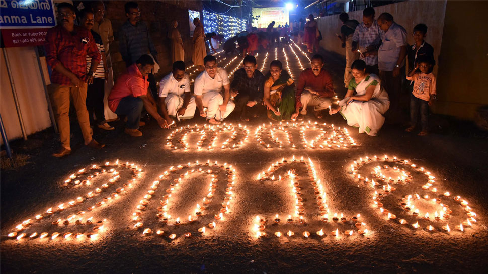 Happy New Year 2018 A New year celebration Nanma 2018 at Puthukkalavattom in Kochi