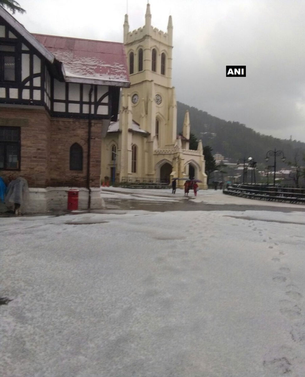 hailstorm and rain