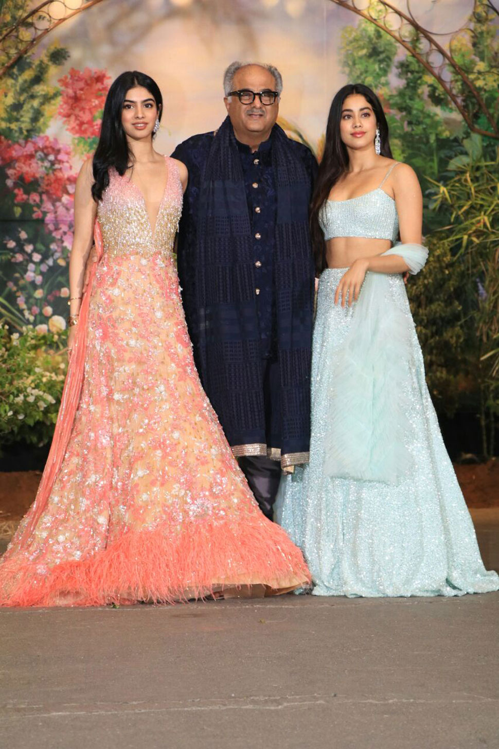 Sonam Kapoor Reception, Jhanvi Kapoor, Arjun Kapoor, Khushi Kapoor, Anshula Kapoor, Boney kapoor