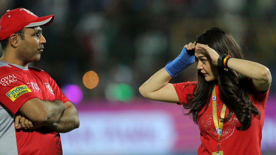 Preity annoyed with sehwag