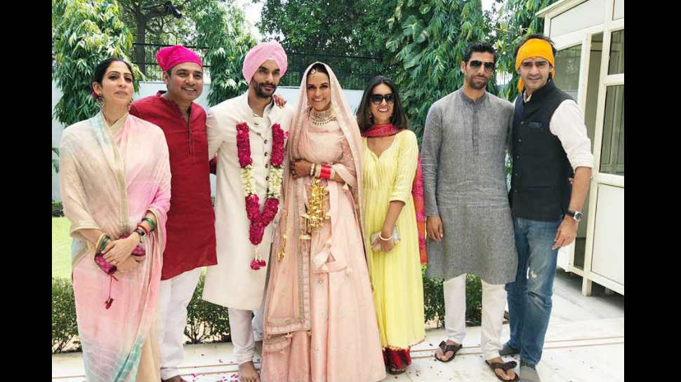 Neha Dhupia and Angad Bedi wedding album have a look