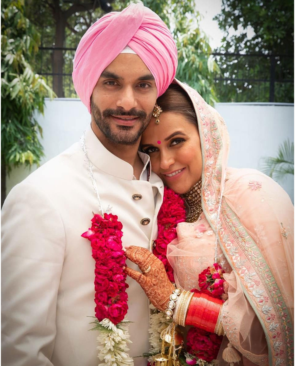 Neha Dhupia and Angad Bedi wedding album have a look