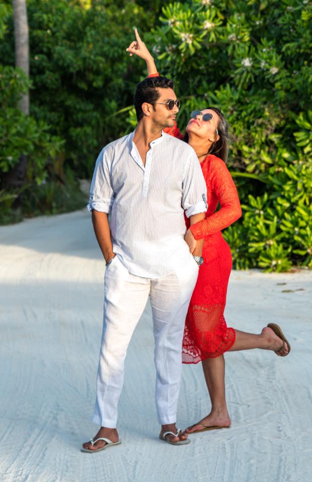 Neha Dhupia and Angad Bedi are celebrating honeymoon in Maldives pictures are getting viral