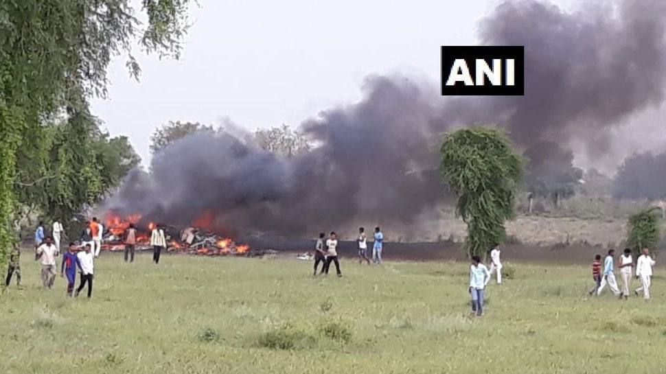 जोधपुर में वायुसेना का MIG- 27 विमान हुआ क्रैश, लगी भीषण आग