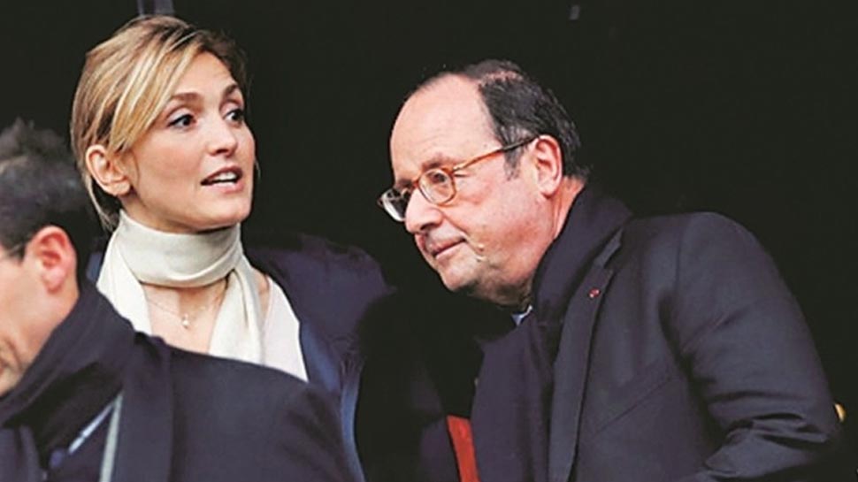 Francois Hollande with Julie gayet