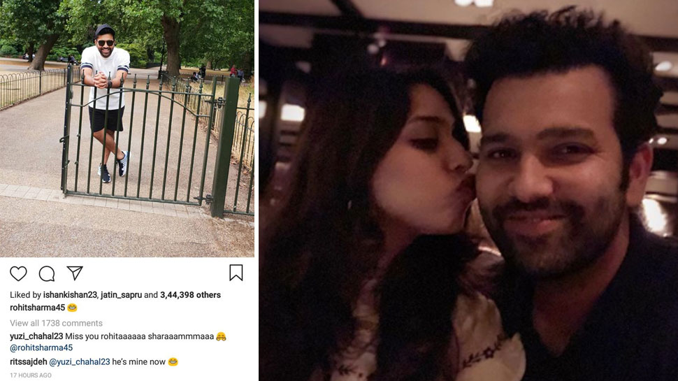 Rohit Sharma, Ritika Sajdeh,