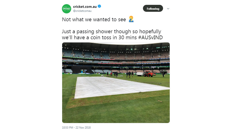 Rain in Melbourne