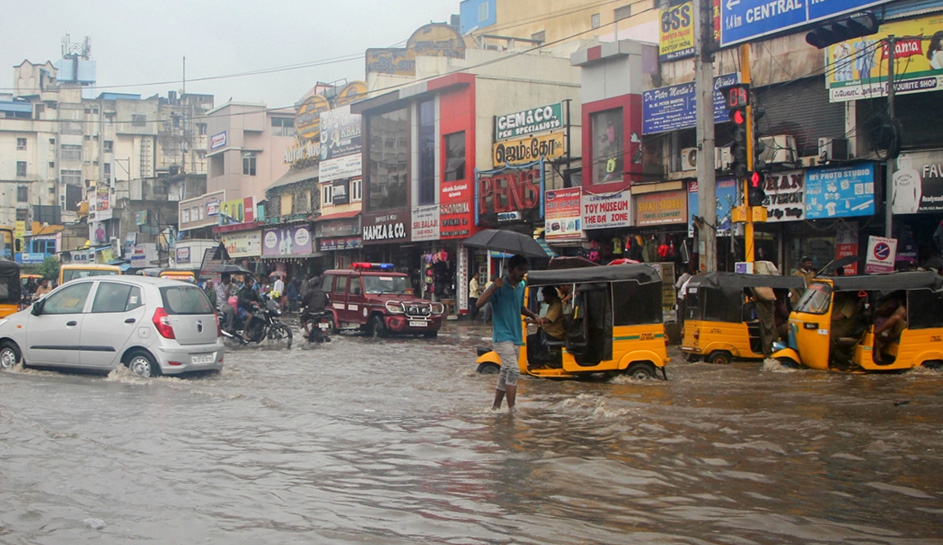 चेन्नई में 2015 में बारिश में कई लोगों की जान चली गई थी.