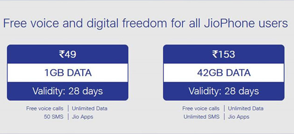 reliance jio, jio, jio new plan, jio@49, jio@153