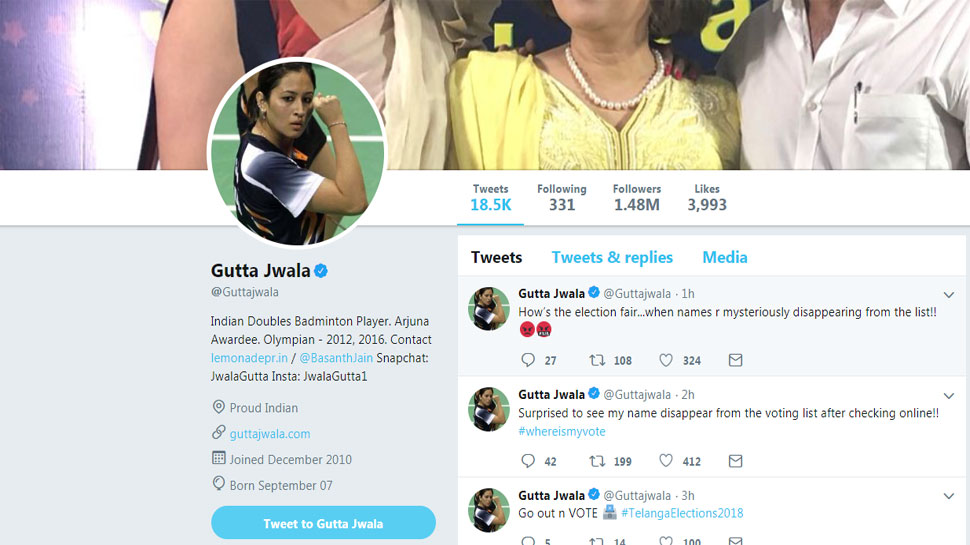 Jwala Gutta Tweet