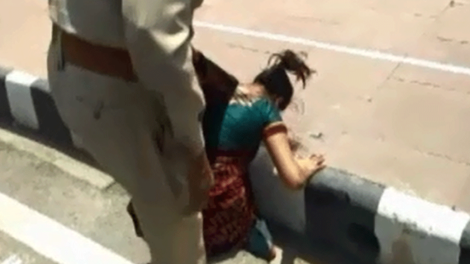 woman attempts self destruction in front of assembly in lucknow