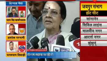 Congress candidate Girija Vyas also exercised his franchise and cast his vote
