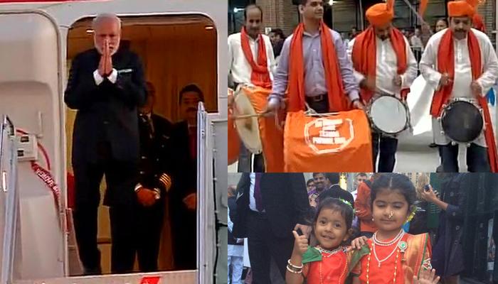 पीएम नरेंद्र मोदी पहुंचे अमेरिका, भारतीय समुदाय के लोगों ने न्यूयॉर्क में किया भव्य स्वागत पीएम नरेंद्र मोदी पहुंचे अमेरिका, भारतीय समुदाय के लोगों ने न्यूयॉर्क में किया भव्य स्वागत