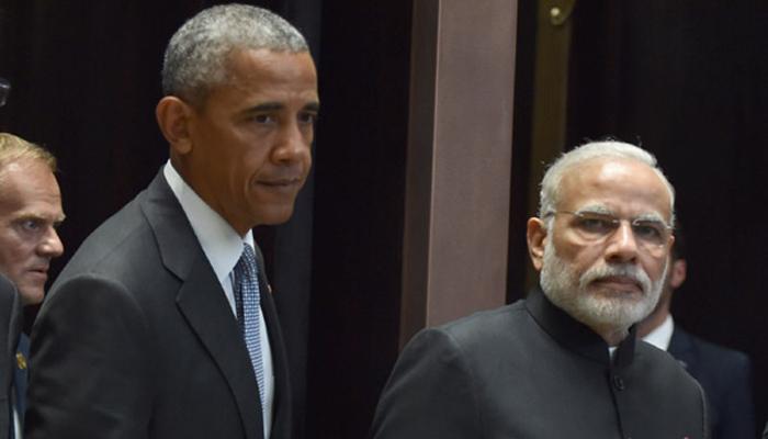 ओबामा ने कर सुधार पर ‘साहसिक नीति’ को लेकर मोदी की सराहना की ओबामा ने कर सुधार पर ‘साहसिक नीति’ को लेकर मोदी की सराहना की