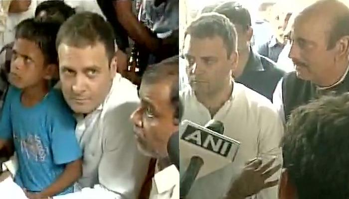 प्रशासन से इजाजत नहीं मिलने के बावजूद शब्बीरपुर के पीड़ितों से मिले राहुल गांधी प्रशासन से इजाजत नहीं मिलने के बावजूद शब्बीरपुर के पीड़ितों से मिले राहुल गांधी