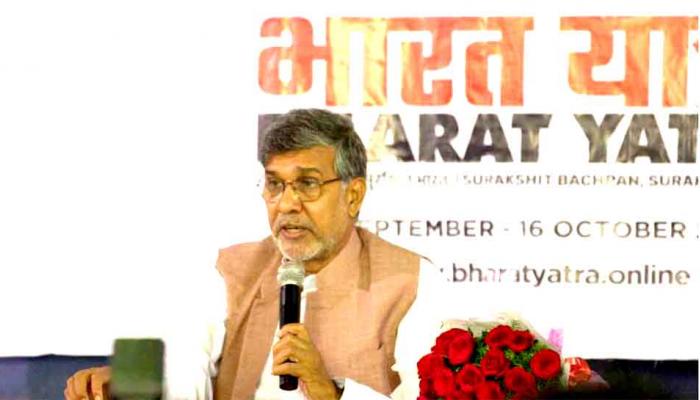 कैलाश सत्यार्थी की घोषणा, 'भारत यात्रा 21 सितंबर को पहुंचेगी हैदराबाद' कैलाश सत्यार्थी की घोषणा, 'भारत यात्रा 21 सितंबर को पहुंचेगी हैदराबाद'