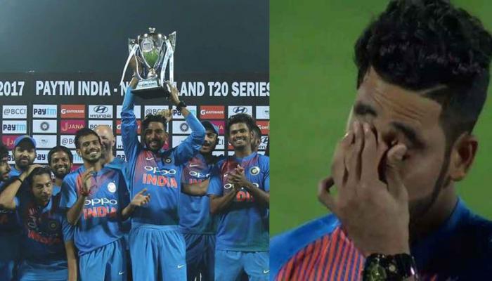 VIDEO : भारत के लिए पहली बार ट्रॉफी उठाकर इमोशनल हुए मोहम्मद सिराज, लिखा- जय हिंद VIDEO : भारत के लिए पहली बार ट्रॉफी उठाकर इमोशनल हुए मोहम्मद सिराज, लिखा- जय हिंद
