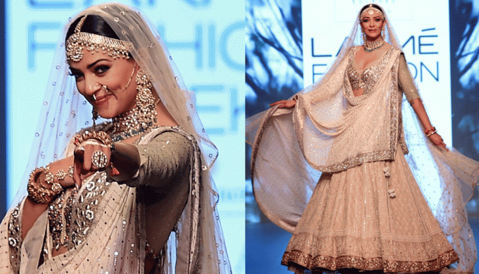 lfw 2018: sushmita sen had a ramp walk in bridal look on day 4 lfw 2018: sushmita sen had a ramp walk in bridal look on day 4