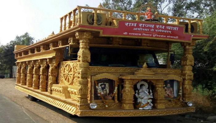तैयार हुआ रामराज्य रथ, राम मंदिर के लिए 28 साल बाद फिर शुरू होगी यात्रा तैयार हुआ रामराज्य रथ, राम मंदिर के लिए 28 साल बाद फिर शुरू होगी यात्रा