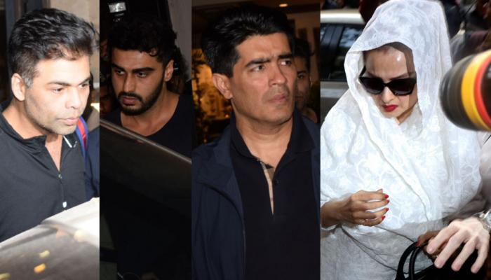 arjun kapoor, rani mukerji, rekha, karan and other celebs rush to anil kapoor's residence arjun kapoor, rani mukerji, rekha, karan and other celebs rush to anil kapoor's residence