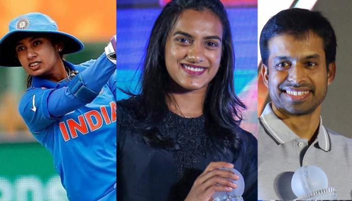 Mithali Raj, PV Sindhu, Kidambi Srikanth, Pullela gopichand gets awards