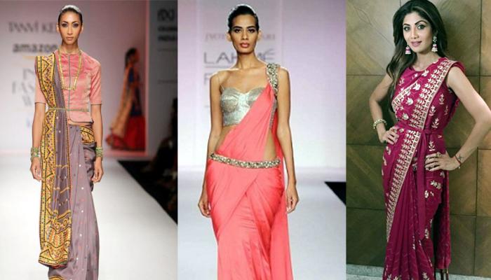 Wear belt with sari and look perfect at every function Wear belt with sari and look perfect at every function