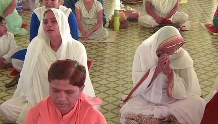 Asaram Rape Verdict : Prayers at Asaram's ashram in Bhopal and Ahmedabad Asaram Rape Verdict : Prayers at Asaram's ashram in Bhopal and Ahmedabad