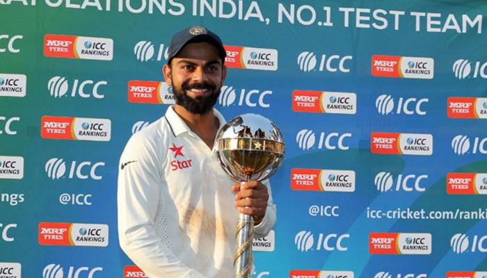 ICC की ताजा टेस्ट रैंकिंग : टीम इंडिया की बढ़त मजबूत हुई ICC की ताजा टेस्ट रैंकिंग : टीम इंडिया की बढ़त मजबूत हुई