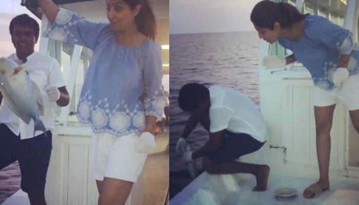 Video: शिल्पा शेट्टी को FISH के साथ खेलना पड़ा भारी! सोशल मीडिया पर हुईं ट्रोल Video: शिल्पा शेट्टी को FISH के साथ खेलना पड़ा भारी! सोशल मीडिया पर हुईं ट्रोल