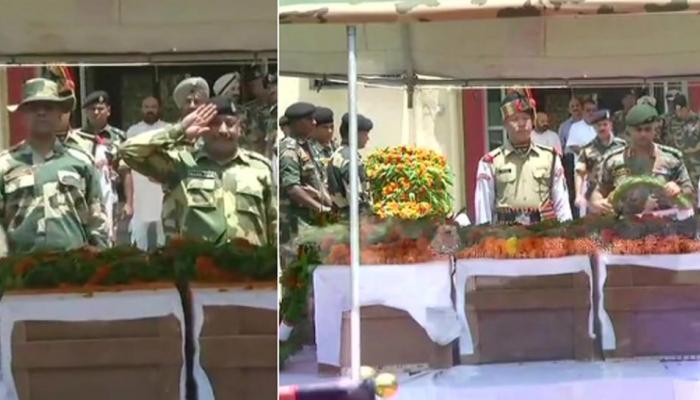 जम्मू-कश्मीर: PAK ने फिर किया सीजफायर उल्लंघन, BSF के 4 जवान शहीद, 3 अन्य घायल जम्मू-कश्मीर: PAK ने फिर किया सीजफायर उल्लंघन, BSF के 4 जवान शहीद, 3 अन्य घायल