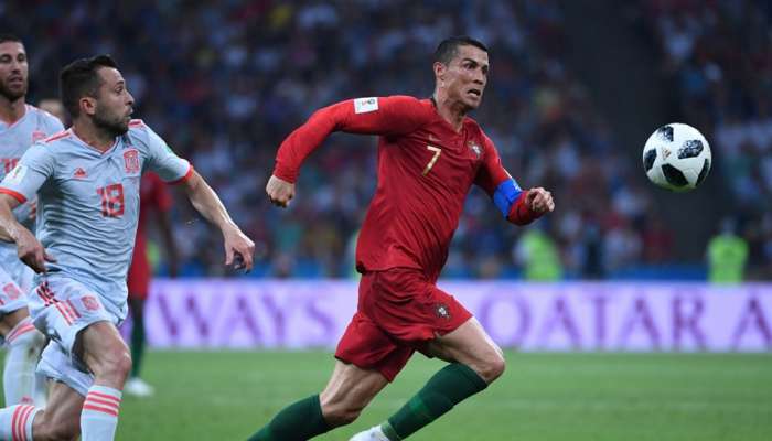FIFA World Cup : रोनाल्डो तूफानी प्रदर्शन से पुर्तगाल की पहली जीत तलाशेंगे FIFA World Cup : रोनाल्डो तूफानी प्रदर्शन से पुर्तगाल की पहली जीत तलाशेंगे