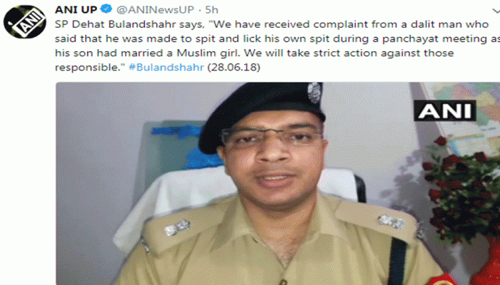 बुलंदशहर: दूसरे धर्म की लड़की से शादी करने पर दबंगों ने दलित को थूकवाकर चटाया बुलंदशहर: दूसरे धर्म की लड़की से शादी करने पर दबंगों ने दलित को थूकवाकर चटाया