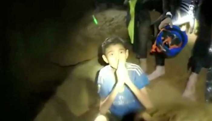 Boys from the under-16 soccer team trapped inside Tham Luang in Thailand