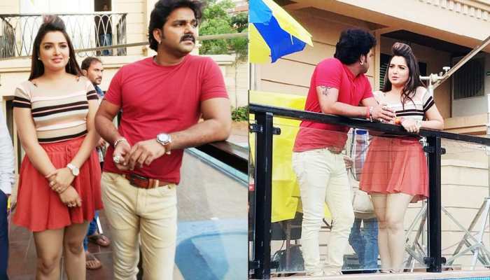 पहली बार पवन सिंह के साथ नजर आएंगी आम्रपाली दुबे, देखें शूटिंग की EXCLUSIVE तस्वीरें पहली बार पवन सिंह के साथ नजर आएंगी आम्रपाली दुबे, देखें शूटिंग की EXCLUSIVE तस्वीरें