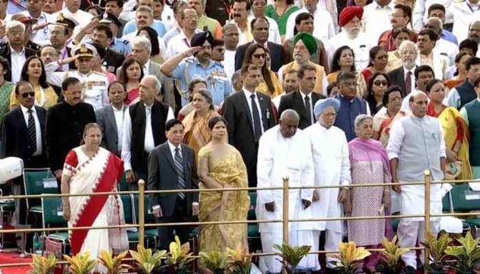 Independence Day ceremony at Red fort, Rahul gandhi, Manmohan and sumitra mahajan attend the programme Independence Day ceremony at Red fort, Rahul gandhi, Manmohan and sumitra mahajan attend the programme