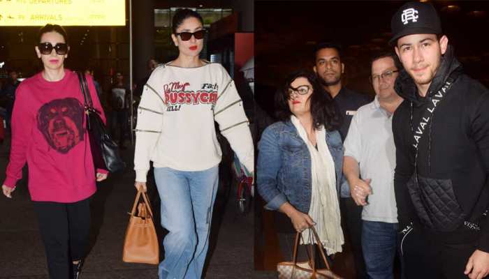 Kareena Kapoor cool look to Nick Jonas good bye, here is the Bollywood Airport Diary Kareena Kapoor cool look to Nick Jonas good bye, here is the Bollywood Airport Diary