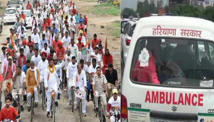 कांग्रेस साइकिल रैली के दौरान बच्चे की मौत का मामला: शव को रोहतक PGI भेजा गया कांग्रेस साइकिल रैली के दौरान बच्चे की मौत का मामला: शव को रोहतक PGI भेजा गया