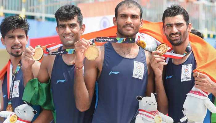 Asian Games 2018 : रोइंग में भारत ने जीता गोल्ड मेडल, 2 ब्रॉन्ज पर भी जमाया कब्जा Asian Games 2018 : रोइंग में भारत ने जीता गोल्ड मेडल, 2 ब्रॉन्ज पर भी जमाया कब्जा