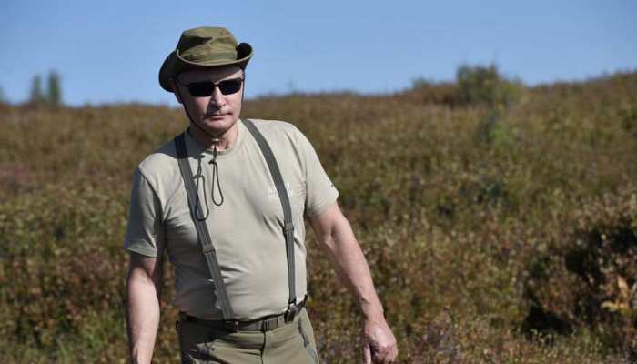 Russian President Vladimir Putin's Siberian hiking pictures going viral on social Media Russian President Vladimir Putin's Siberian hiking pictures going viral on social Media