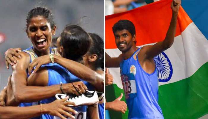 Asian Games 2018: जॉनसन के बाद भारत की महिला रिले टीम ने भी जीता गोल्ड Asian Games 2018: जॉनसन के बाद भारत की महिला रिले टीम ने भी जीता गोल्ड