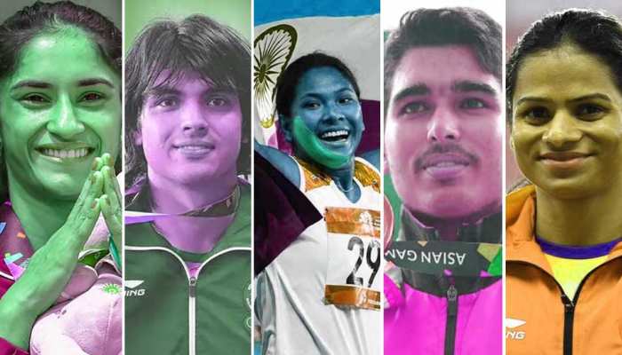 indian players who won gold medals in asian games 2018