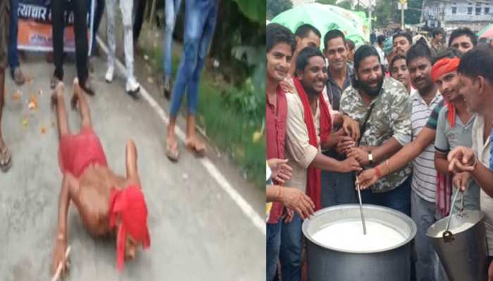बिहारः बंद समर्थकों का अनोखा प्रदर्शन, कहीं बनी खीर तो कहीं दंड प्रणाम कर जताया विरोध बिहारः बंद समर्थकों का अनोखा प्रदर्शन, कहीं बनी खीर तो कहीं दंड प्रणाम कर जताया विरोध
