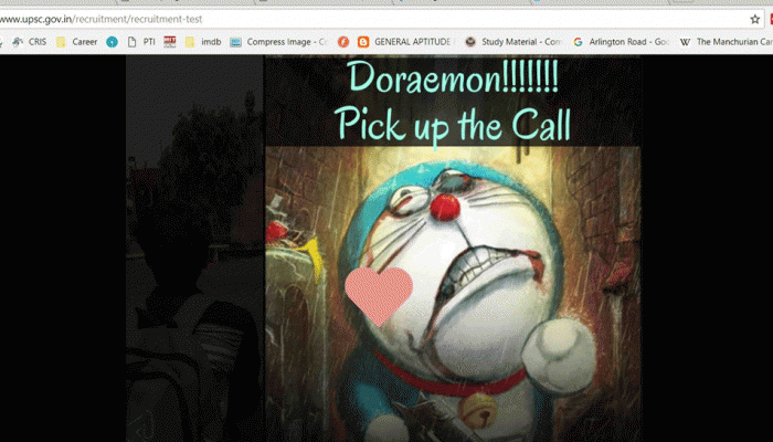 UPSC की साइट पर दिखने लगा Doraemon, आनन-फानन में बंद किया पोर्टल UPSC की साइट पर दिखने लगा Doraemon, आनन-फानन में बंद किया पोर्टल