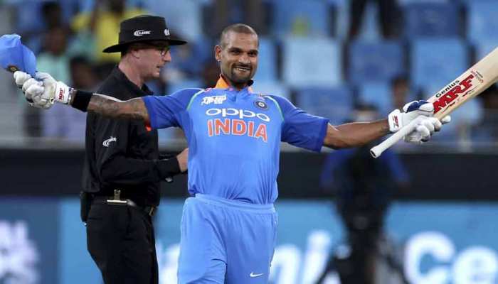 Asia Cup 2018 : हॉन्गकॉन्ग के खिलाफ शतक लगाने वाले तीसरे भारतीय बने शिखर धवन Asia Cup 2018 : हॉन्गकॉन्ग के खिलाफ शतक लगाने वाले तीसरे भारतीय बने शिखर धवन