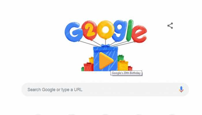 20 साल का हुआ GOOGLE, DOODLE बनाकर 2 दशकों को किया याद, कहा- THANK YOU 20 साल का हुआ GOOGLE, DOODLE बनाकर 2 दशकों को किया याद, कहा- THANK YOU
