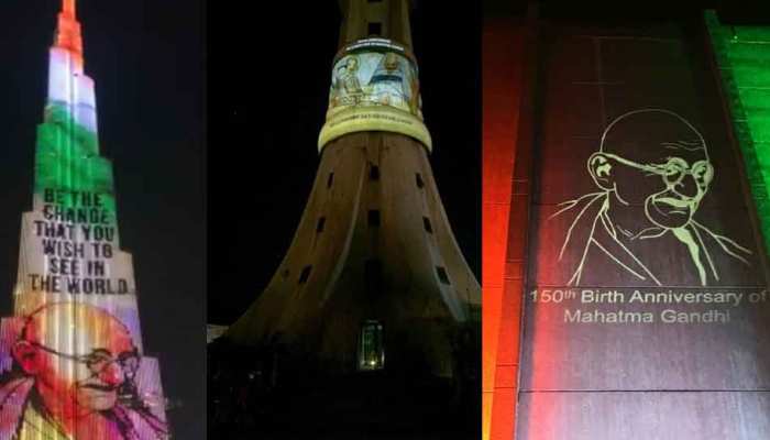 From Dubai's Burj Khalifa to London's Piccadilly Circus, these stunning LED displays pay homage to Mahatma Gandhi From Dubai's Burj Khalifa to London's Piccadilly Circus, these stunning LED displays pay homage to Mahatma Gandhi