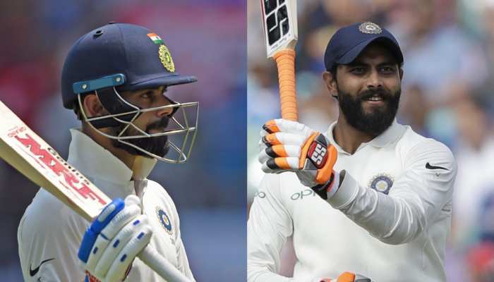 INDvsWI: विराट-जडेजा के शतक, भारत के बने 649 रन, वेस्टइंडीज ने 94 पर गंवाए 6 विकेट INDvsWI: विराट-जडेजा के शतक, भारत के बने 649 रन, वेस्टइंडीज ने 94 पर गंवाए 6 विकेट