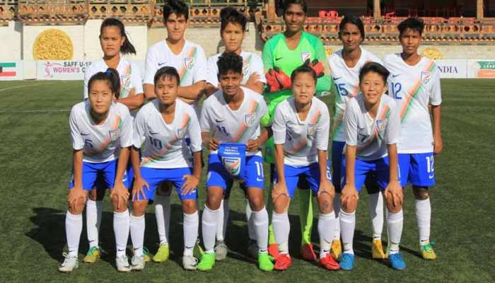 फुटबॉल: भारतीय महिला टीम ने पाकिस्तान को 18-0 से धोया फुटबॉल: भारतीय महिला टीम ने पाकिस्तान को 18-0 से धोया